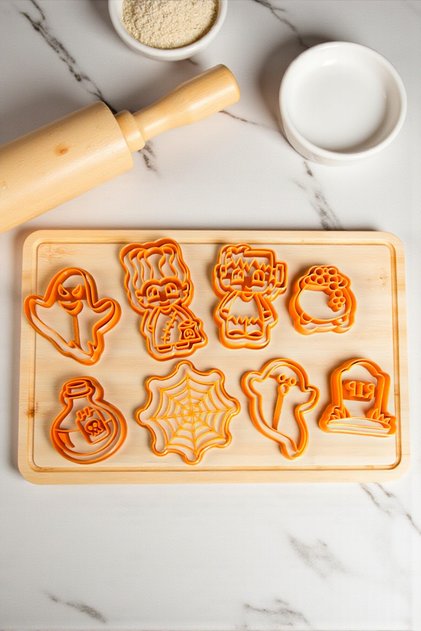 Halloween Cookie Mold Set 8 Pieces