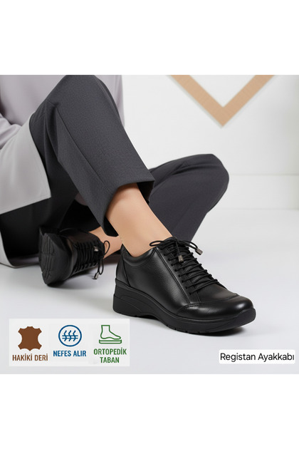 %100 HAKİKİ DERİ, ORTOPEDİK, NEFES ALIR, TERMO TABAN SOĞUK GEÇİRMEZ, RAHAT GİYİLEBİLİR AYAKKABI