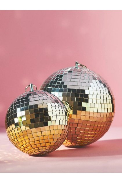 AYNALI klasik disko topu-retro ev dekorasyonu masa üstü objeve parti süsü-aynalı küre [30-20 cm]