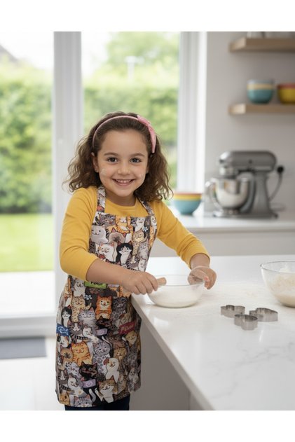 Children's Kitchen Apron Kindergarten Activity Apron Mother and Child Apron