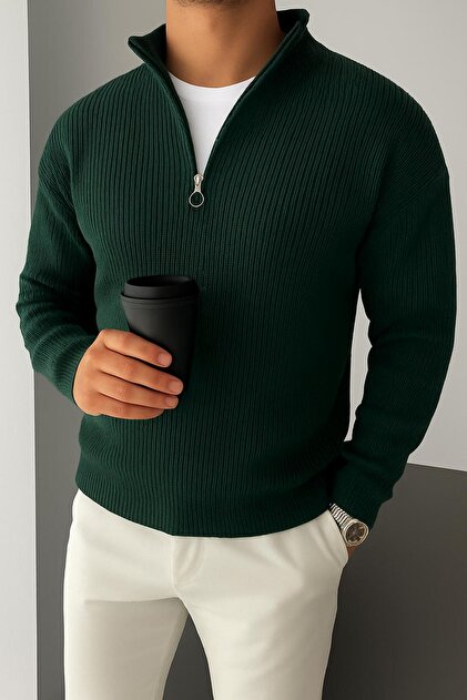 Zippered sweater