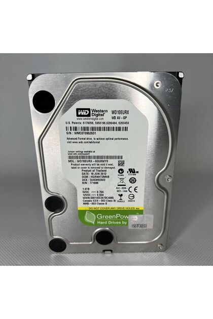 WESTERN DIGITAL 1 TB Harddisk Kayıt Cihazları için Wd10Eurx SATA