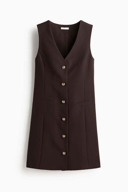 Button-front dress