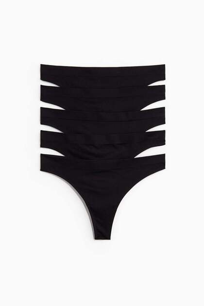 5-pack seamless thong briefs