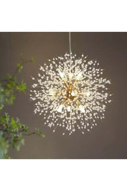 Crystal bead chandelier, diameter 80 cm