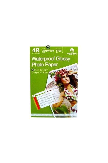 Hartie FOTO 4R ( 10x15 ) Waterproof Glossy single side 180g/mp 50 coli/pachet
