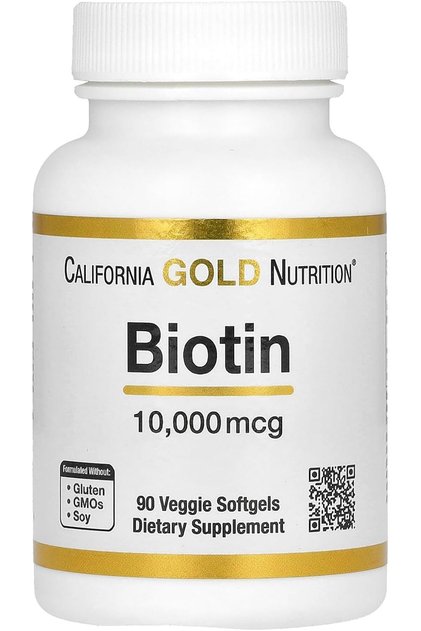 Hair Vitamins, 90 Capsules, Vitamin B7 (Biotin)