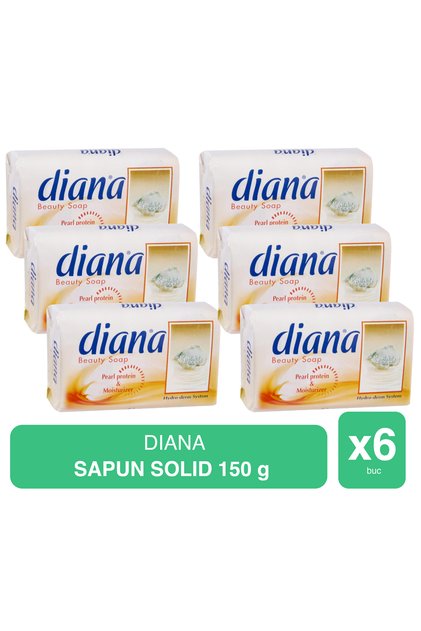 Diana – Săpun solid cu proteine de perle – 150g x 6