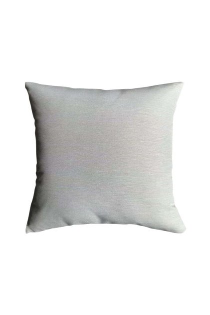 Outdoor Toss Pillow with Zipper, 45x45cm Sand Color, Soft Polyester Cushion for Garden
