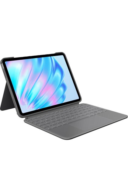 Combo Touch 11" iPad Air M2 ile Uyumlu Türkçe Klavyeli Tablet Kılıfı, Gri 920-013126