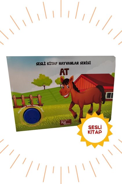 Sesli Kitap At - Eğitici Ses Kitabı 0-3 Yaş