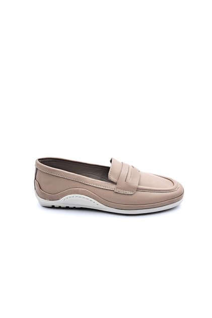 Inside Out Genuine Soft Leather Women's Light Mink Moccasin Shoes