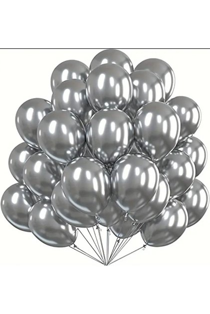 Kalisan Chrome Balloon 12 Inch 8 Pieces