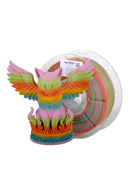 Apex3D Tech Rainbow PLA+ -Sunset Oasis, 1kg, 1.75mm
