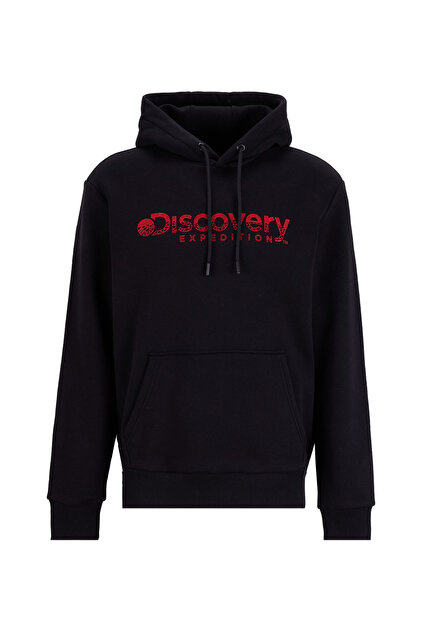 Discovery Expedition Lacivert Erkek Kapüşon Yaka Relaxed Fit