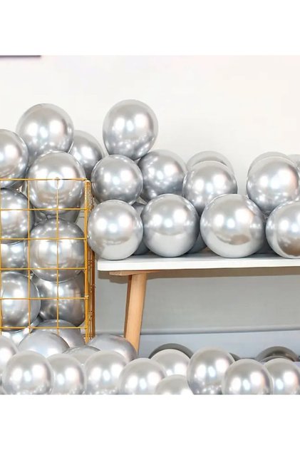 Kalisan Chrome Balloon 12 Inch 8 Pieces