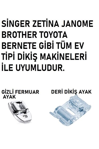 Swart SİNGER ZETİNA 9'LU AYAK SETİ BİR PAKET ÇİFT İĞNE SETİ-14/90