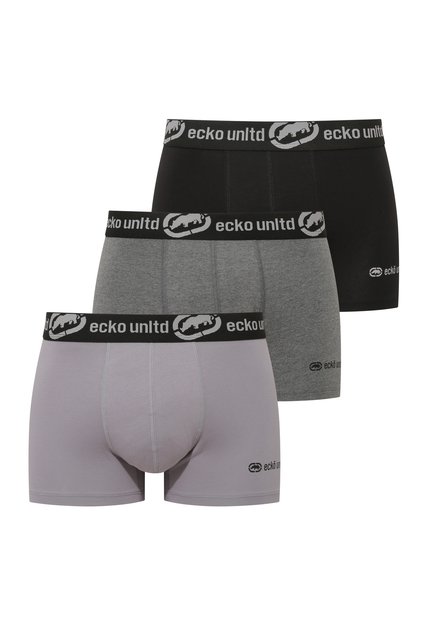 Black - Gray - Anthracite Melange 3-Piece Boxer