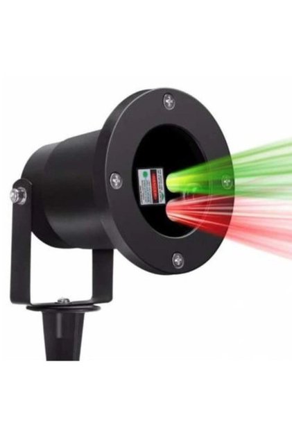 Proiector laser metalic cu telecomandă și cablu de 10 m