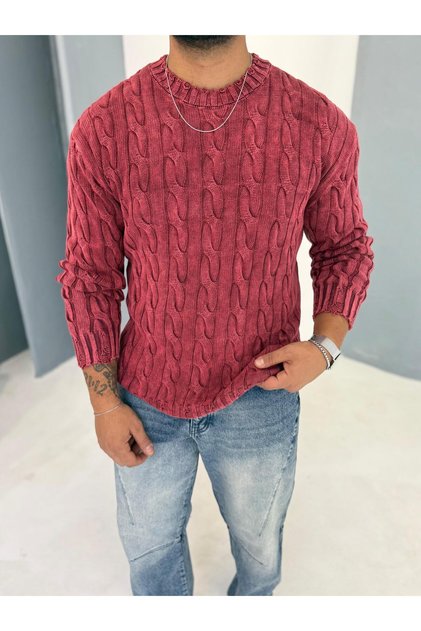 Washable Knit Pattern Knitwear