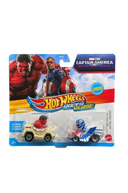 HOT WHEELS RacerVerse Red Hulk & Captain America-HXT35 - Fiyatı