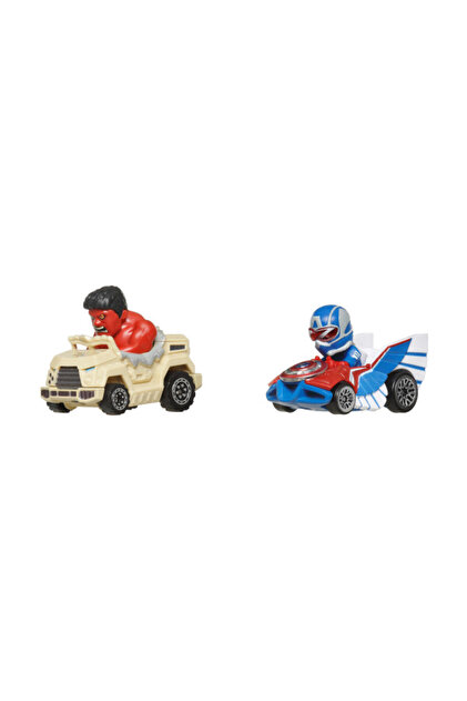 HOT WHEELS RacerVerse Red Hulk & Captain America-HXT35 - Fiyatı