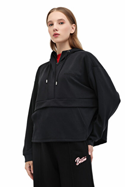 Lumberjack WL 17ZIRYAN BTS801 5PR Siyah Kadın Sweatshirt - Fiyatı