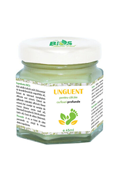Unguent pentru călcâie cu fisuri profunde, 45 ml