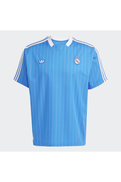 adidas Real Madrid Terrace Icons Unisex Mavi Tişört - JN3060