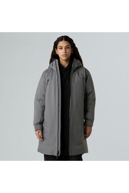 The North Face Kadın Mtn Range Kaz Tüyü Parka NF0A89VN0UZ1 Gri-XL