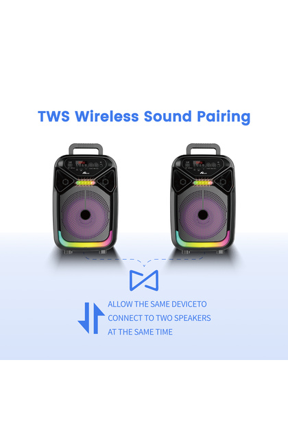RTG ABS8103 MİKROFONLU BLUETOOTH SPEAKER LED IŞIKLI KARAOKE