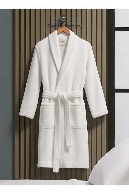 100% Natural Cotton Bathrobe – Unisex – Free Size
