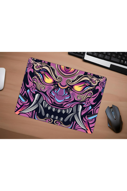 urzuva Infernal Oni Gaming Oyuncu XL Mouse Pad Kaydırmaz Dikişli