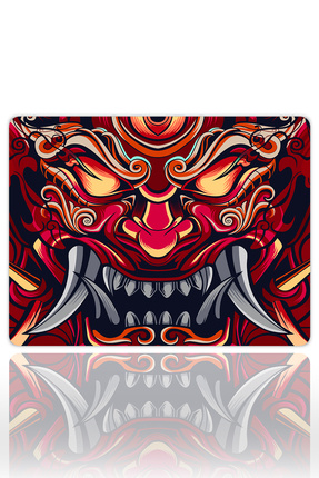 urzuva Infernal Oni Gaming Oyuncu XL Mouse Pad Kaydırmaz Dikişli