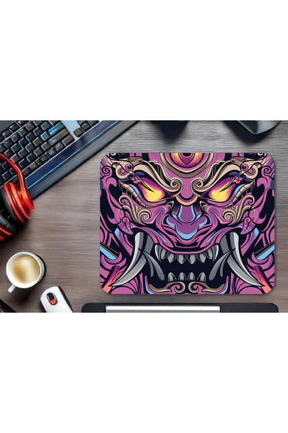 urzuva Infernal Oni Gaming Oyuncu XL Mouse Pad Kaydırmaz Dikişli