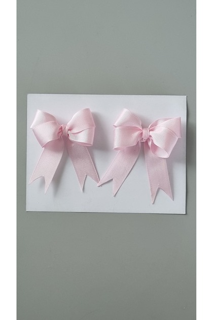 Hairless Baby Hair Clip Grosgrain Fabric Flyonk Detailed Low Hair Baby Hair Clip (2 Pieces)