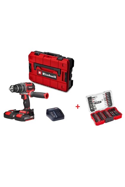 Professional TP-CD 18/70 Li-i BL (2x2,0Ah) Akülü Darbeli+Einhell Vidalama Uç Seti 42 parça