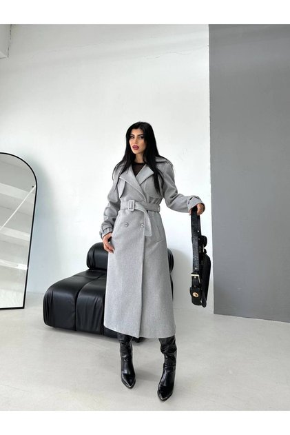 Women's Belted Lined Premium Imported Fabric Cape Coat