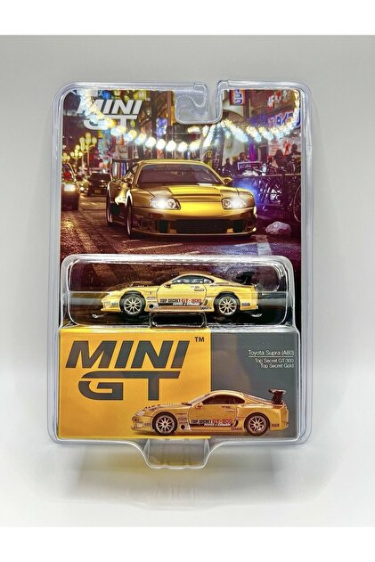 HOT WHEELS Mini GT 1/64 Toyota Supra (A80) Top Secret Gold GT-300