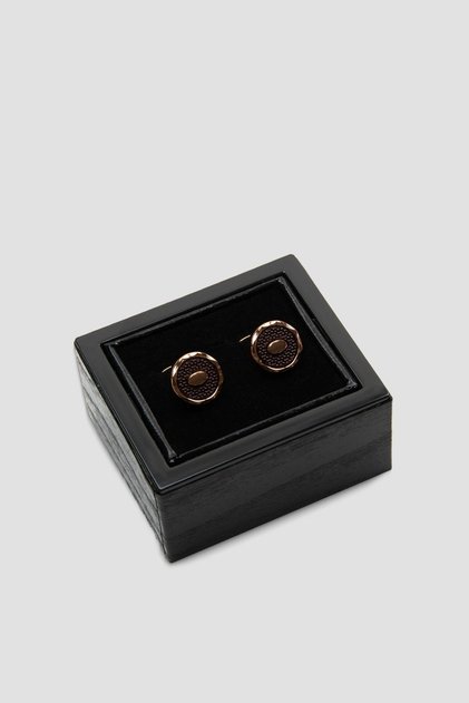 98521 Bronze Bordo Erkek Kol Düğmesi
