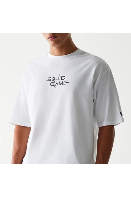 X Netflix Squid Game Oversized Men's White T-Shirt - 60767033