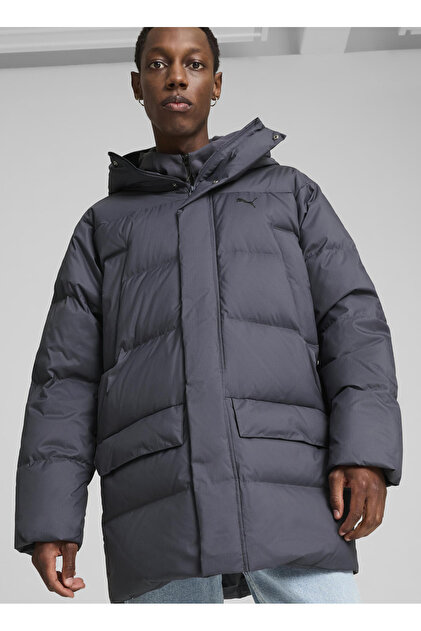 Puma 62646669 Protective Down Parka Gala Gri Düz Erkek Mont