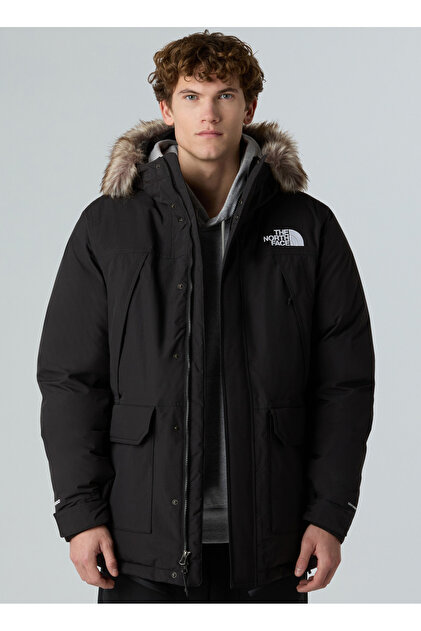 極美品★62,700円 BRIEFING RUSSEL PARKA 黒 メンズM The North Face NF0A5GJFKX71-M MCMURDO PARKA Siyah Düz Erkek Mont