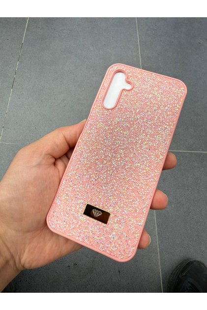 Samsung Galaxy A24 Pink Color Stone Phone Case
