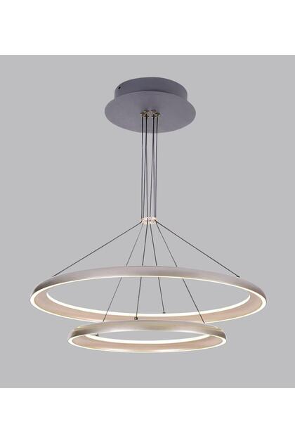 Pendul, Model D08/60+40, Cu Telecomandă, 3 Tipuri de Lumină, Înălțime Reglabilă, 232W, Maro