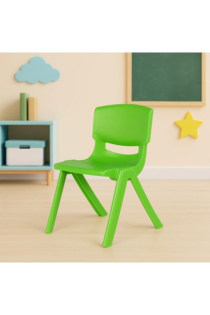 Plastik Çocuk Ana Okulu Sandalyesi | 48×55 cm Ergonomik, Dayanıklı ve Hafif