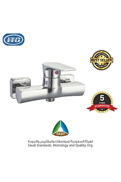 خلاط حمام ودش مثبت على الحائط من ITG، لمسة نهائية من الكروم، معتمد من SASO، ضمان لمدة 5 سنوات