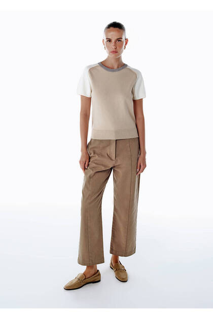 Barrel Leg Pants Camel