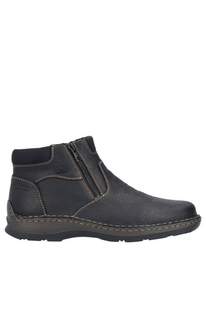 Ghete casual, bărbați, RIEKER, 05362-00 negre, piele naturală 45
