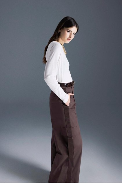 MODERN KARGO PANTOLON ACI KAHVE